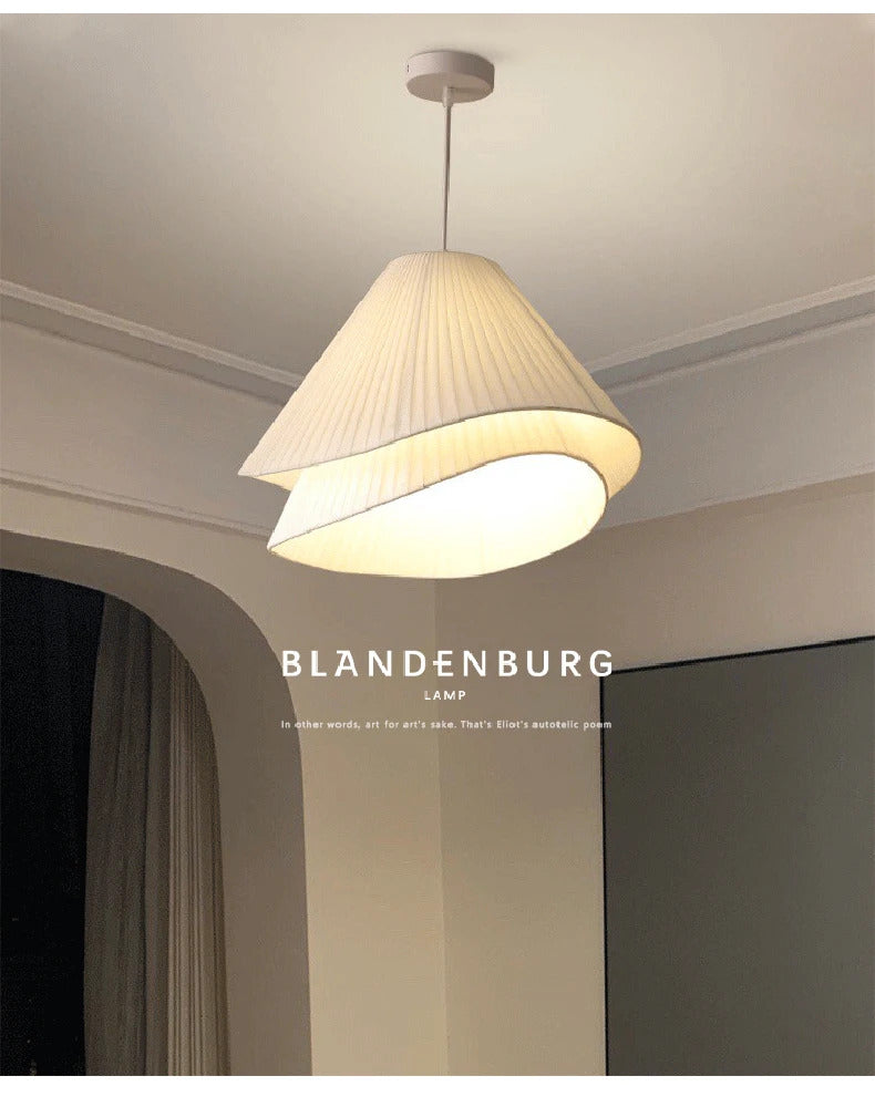 Lia Pendant lamp Nordic white fabric pendant light