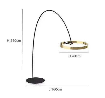 Designer Fishing Floor Lamp Nordic LED Living Room Floor Lamp