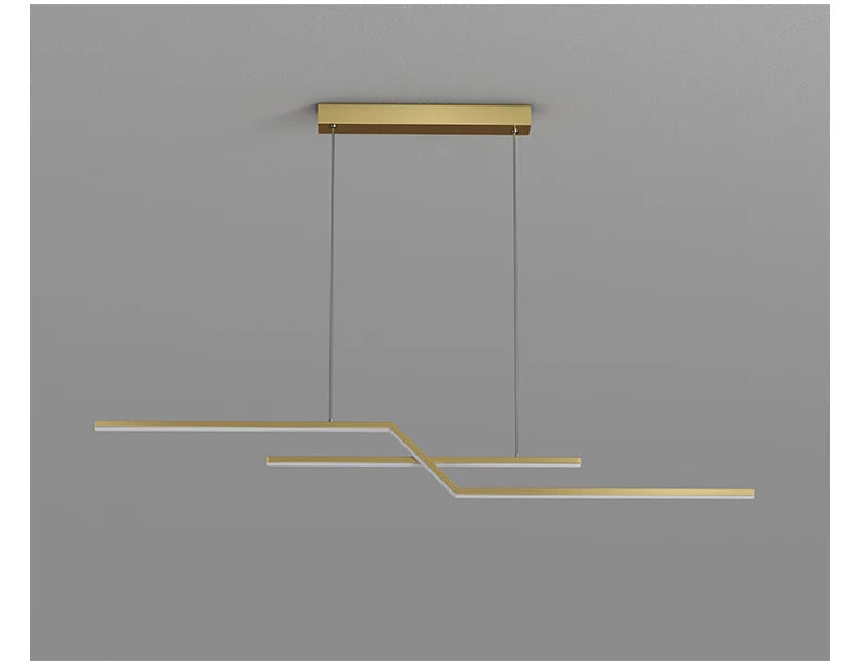 Modern geometric pendant light Led Home suspension metal