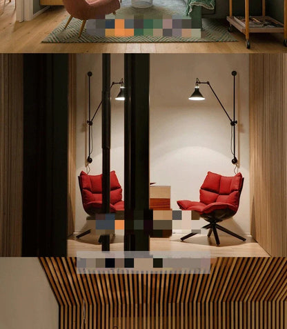 Nordic simple long black wall light Industrial Pole Swing Arm vintage Reading wall lamp