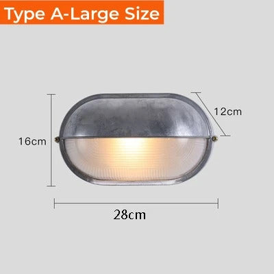 Outdoor Retro LED Wall Lamp E27 Industrial Vintage IP65 Waterproof Ceiling Sconce light