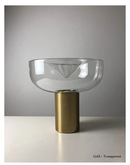 Modern Simple Bedside Table Lamp Nordic Light Luxury Radar Design Model Living Room Bedroom Bedside Light Glass Decorative LED