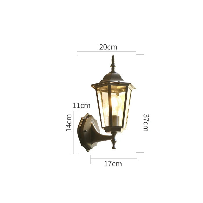 Outdoor Waterproof Wall Lamp Modern Villa Corridor Garden Exterior Lamp Wall light