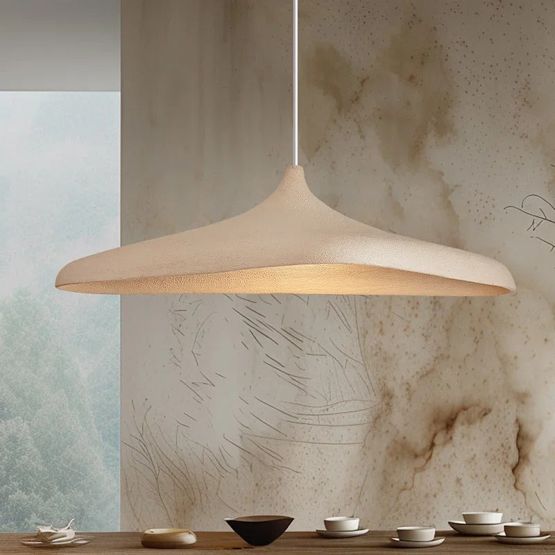 Candeeiro suspenso japonês Wabi Sabi em LED, candelabro de luxo para sala de jantar, bar, sala de estar, decoração da casa, candeeiro suspenso nórdico.
