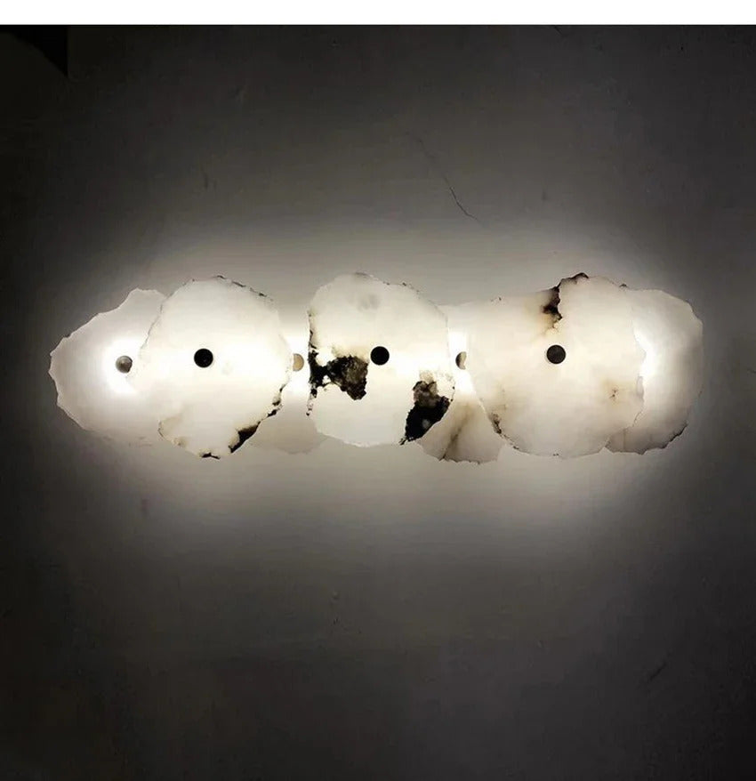 Natural Marble Luxury Wall Lamp Nordic Irregular stone Sconce light