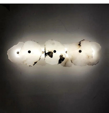 Natural Marble Luxury Wall Lamp Nordic Irregular stone Sconce light