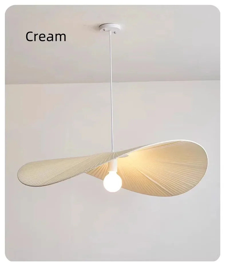 Nordic Fabric Hat Pendant Light Cream Style Led Pendant lamp