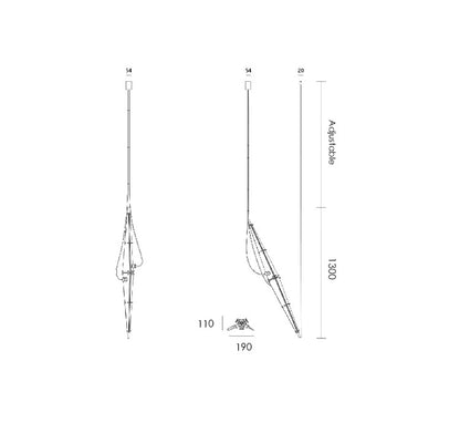 Postmodern pendant lights Designer luxury minimalist glass pendant light