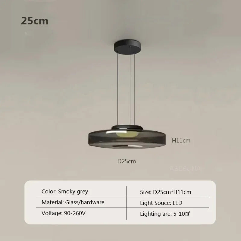 Nordic LED Glass Chandelier for Restaurant Bedroom Dining Room Table Glass Pendant Lights  Home Decoration