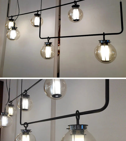 Bai Chandelier Postmodern crossbar design glass ball light