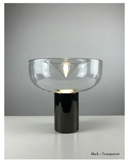 Modern Simple Bedside Table Lamp Nordic Light Luxury Radar Design Model Living Room Bedroom Bedside Light Glass Decorative LED