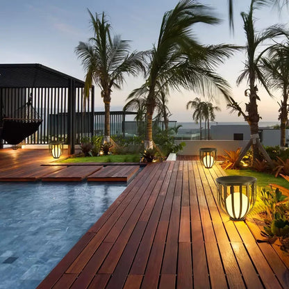 Outdoor Waterproof Lawn Lamps Solar Courtyard Balcony Garden Plant Flowerpot LED lamp