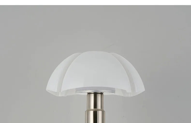 Italy Designer Wrought Iron LED Table Lamps White Petal Glass Lampshade Bauhaus Living Room Bedroom Restaurant Office Desk Light