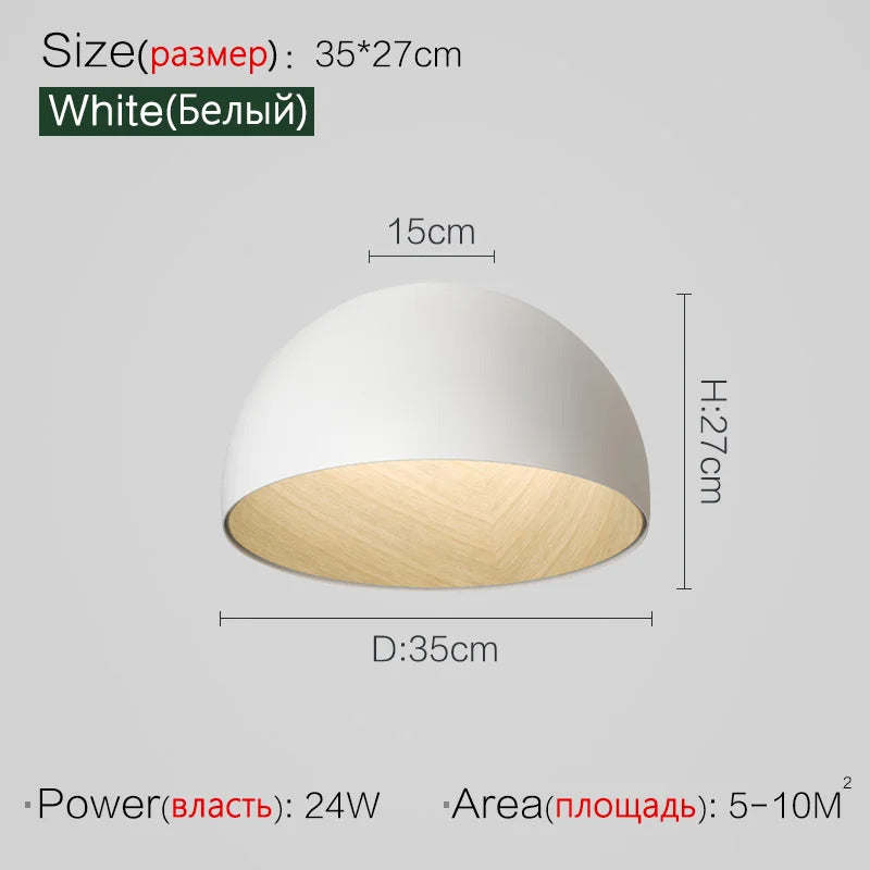Nordic Wooden Ceiling Chandelier Modern Duo Ceiling Light