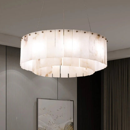 Rock Alabaster Chandelier 