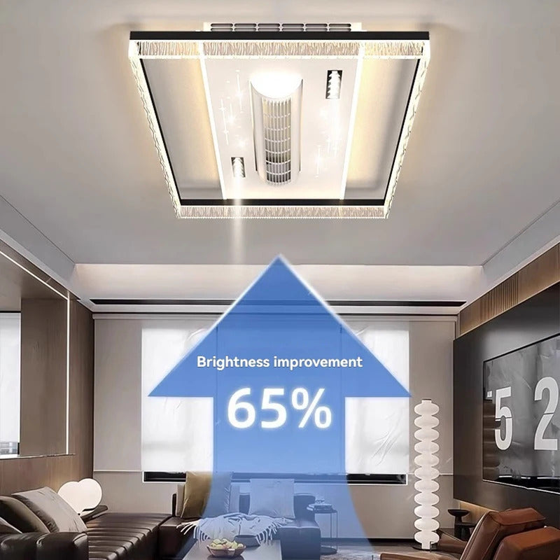 Ceiling Fan Light Invisible Bladeless Ceiling Lamp With Remote Control