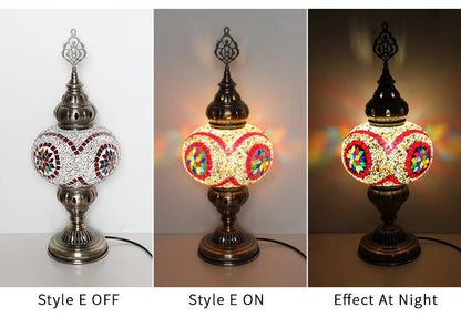 Turkish Mosaic Table Lamp Hand Crafted Decorative Lighting