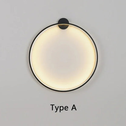 Nordic Minimalist Circle Background LED Wall Lamp Modern sofa background wall lights