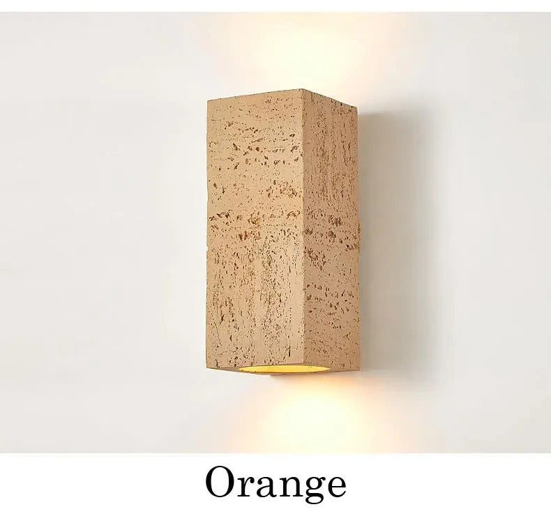 Nordic cave stone wall lamp Square outdoor Wall Lamp Cement Sconce Light LED