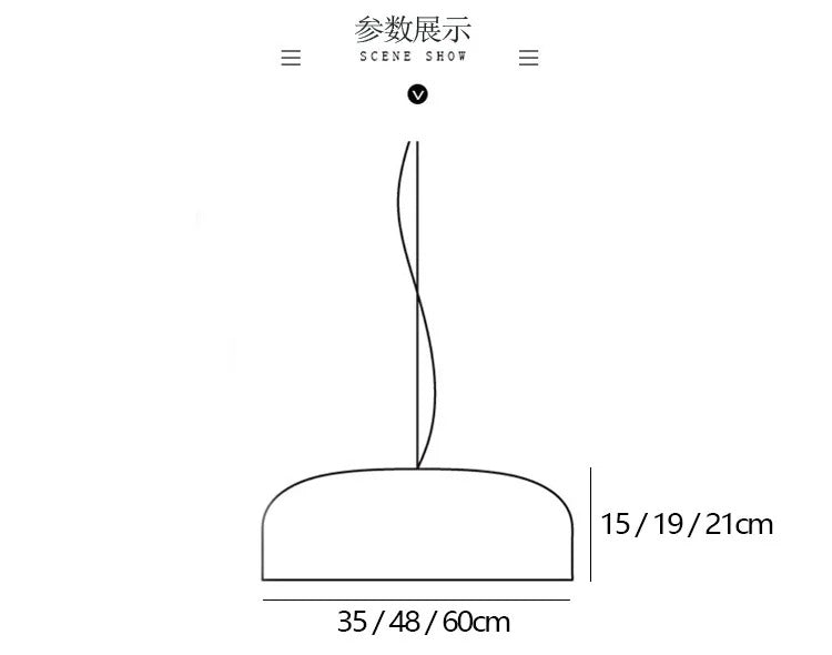 Danish pendant light minimalist Aluminum Lights Creative designer Smithfield Suspension Lamp Bedroom Indoor kitchen island light