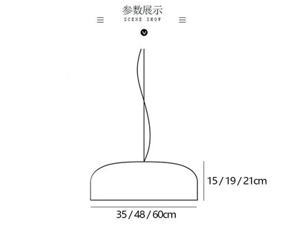 Danish pendant light minimalist Aluminum Lights Creative designer Smithfield Suspension Lamp Bedroom Indoor kitchen island light