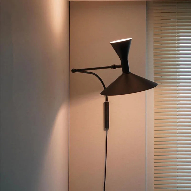 Modern Minimalist Wall Light LED Marseille Italian Designer Swing Arm Adjustable Wall lamp