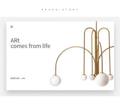 Nordic Minimalist Pendant Light Living Room Restaurant Lamp