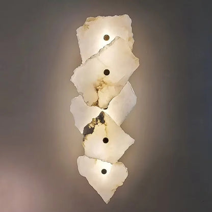 Natural Marble Luxury Wall Lamp Nordic Irregular stone Sconce light
