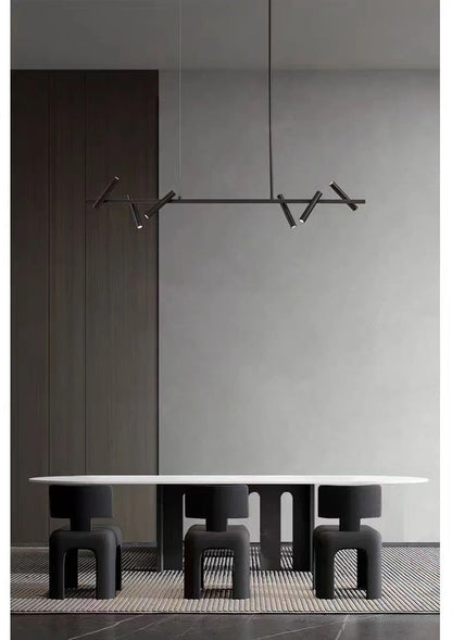 Nordic ring Chandelier balck Metal adjustable spot lamp living room Dining Room Kitchen Indoor Lighting led round Pendant light