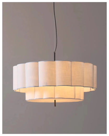 Nordic Minimalist Wabi Sabi Fabric Ceiling Chandelier Living Dining Room Bedroom Pendant Lights