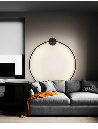 Nordic Minimalist Circle Background LED Wall Lamp Modern sofa background wall lights