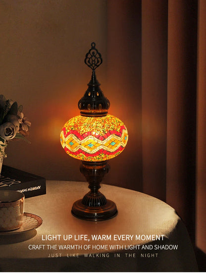 Turkish Mosaic Table Lamp Hand Crafted Decorative Lighting