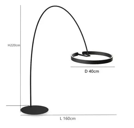 Designer Fishing Floor Lamp Nordic LED Living Room Floor Lamp