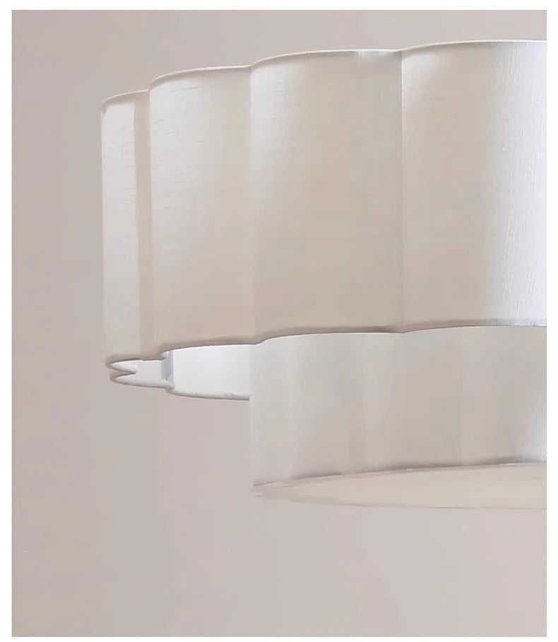 Nordic Minimalist Wabi Sabi Fabric Ceiling Chandelier Living Dining Room Bedroom Pendant Lights