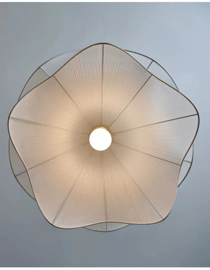 Lia Pendant lamp Nordic white fabric pendant light