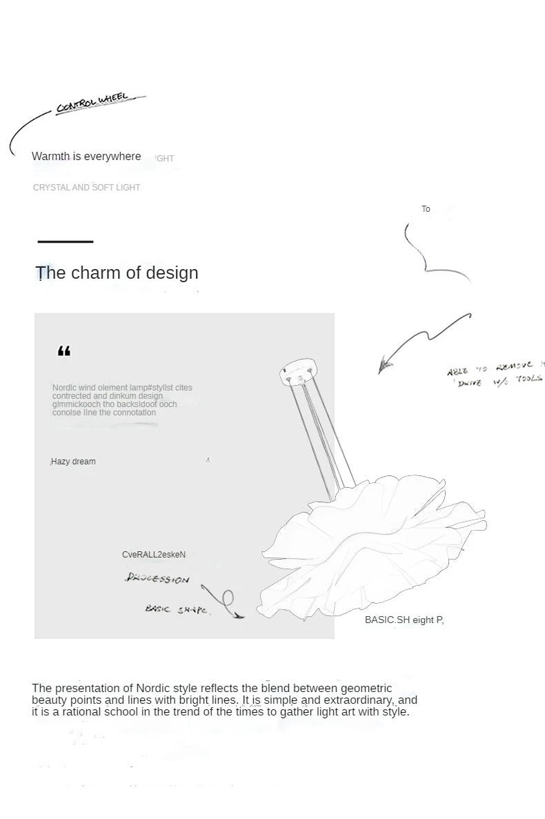 Love Me Not chandelier bedroom light