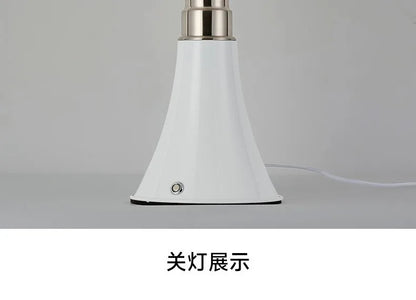 Italy Designer Wrought Iron LED Table Lamps White Petal Glass Lampshade Bauhaus Living Room Bedroom Restaurant Office Desk Light