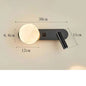 Nordic minimalist bedside wall light Modern moon with spotlights Adjustable wall lamps