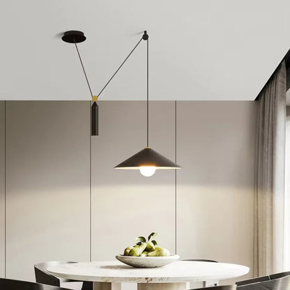Modern minimalist Linear pendant light Nordic Industrial hanging light