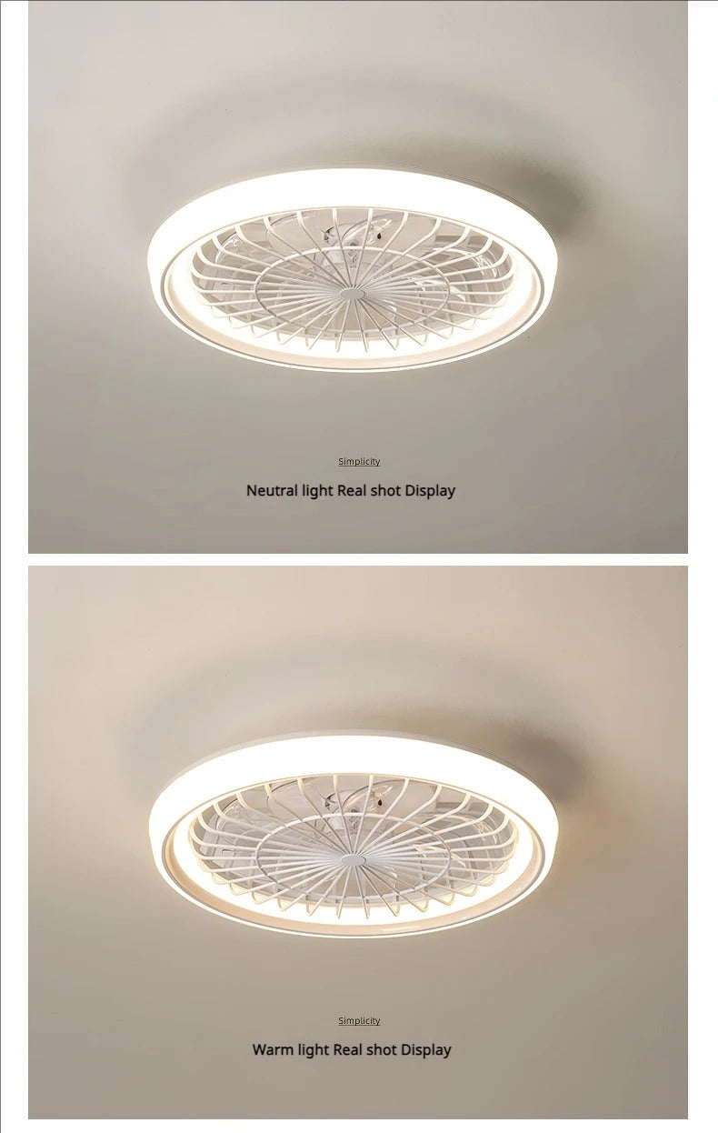Minimalist Ceiling Fan Light Restaurant Full Spectrum Eye Protection Lamp