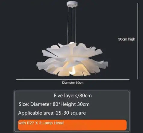Modern flower Pendant lamp Nordic petal Pendant light