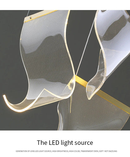 Rinkle Suspended Lights Modern Guide stairwell Chandelier