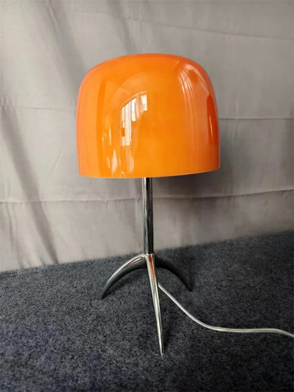 Nordic modern colorful glass lampshade three legged LED desk lamp suitable for study bedroom living room
