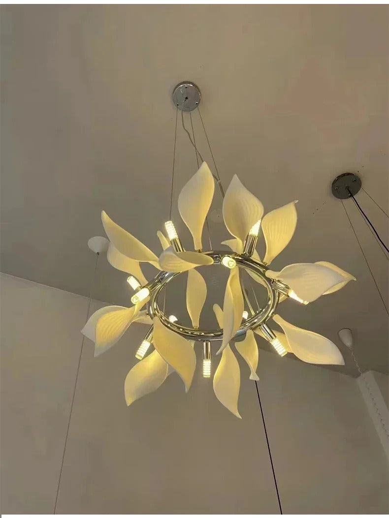Nordic Petal chandelier Luxury Ceramic Pendant Lamp