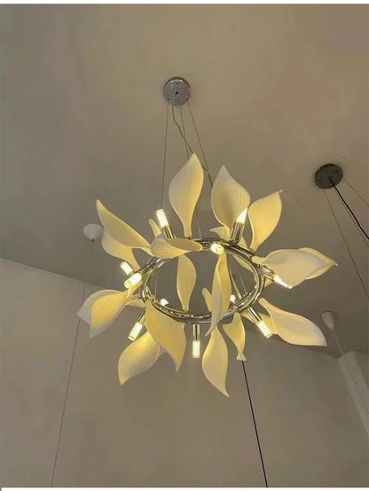 Nordic Petal chandelier Luxury Ceramic Pendant Lamp