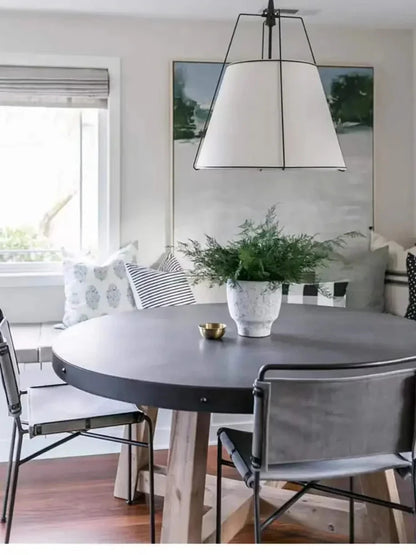 Nordic Cloth Pendant light Wabi-Sabi Dining Table Kitchen Island Pendant lamp