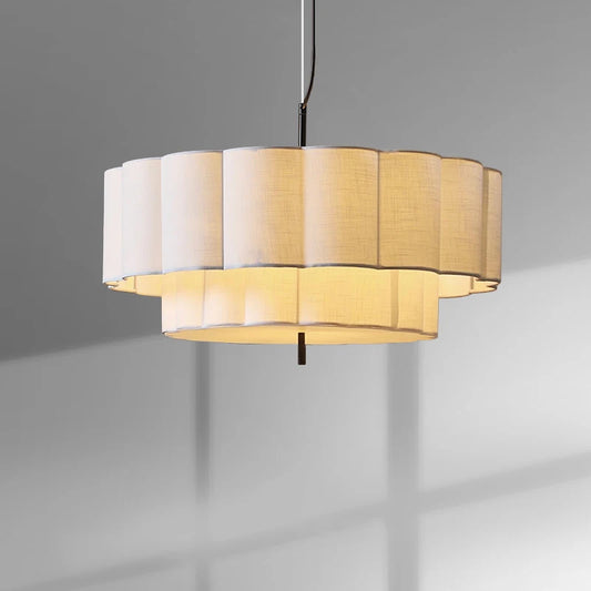 Nordic Minimalist Wabi Sabi Fabric Ceiling Chandelier Living Dining Room Bedroom Pendant Lights