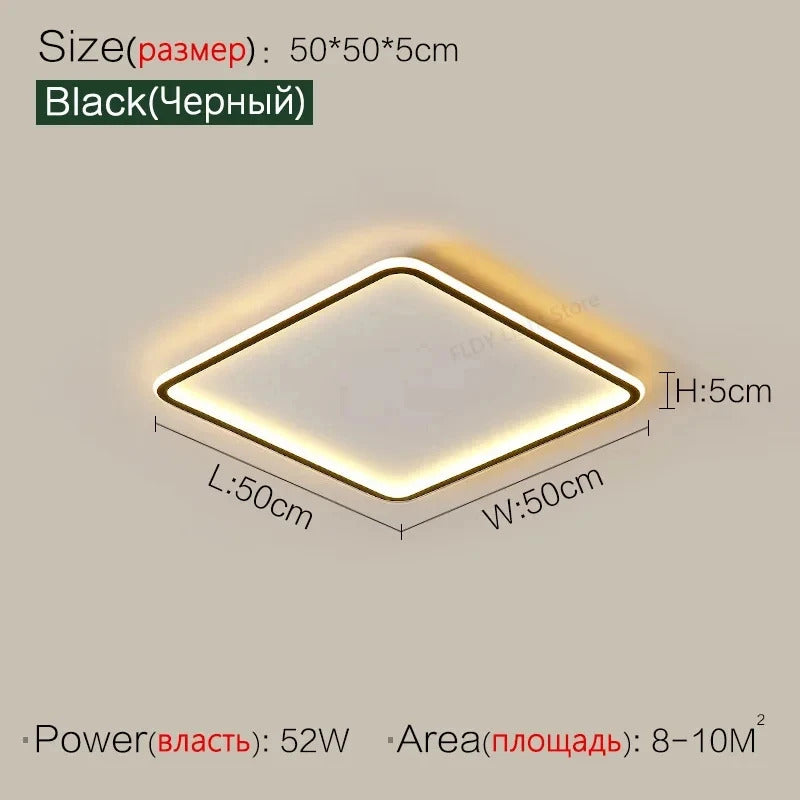 Ultrathin LED Ceiling Lamp Living Room Bedroom Home Decor Lighting Fixture