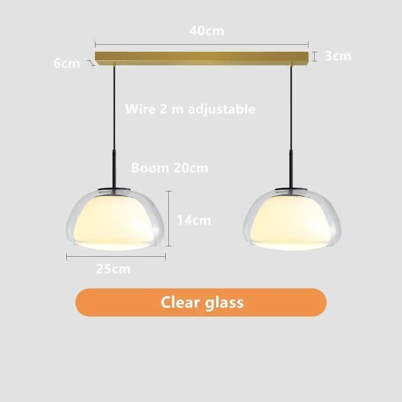 Danish Jelly Pendant lamp Bedroom bedside lamp