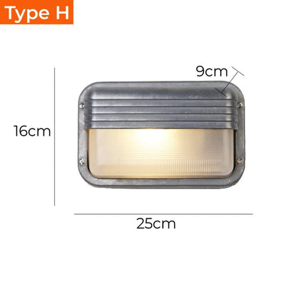 Outdoor Retro LED Wall Lamp E27 Industrial Vintage IP65 Waterproof Ceiling Sconce light